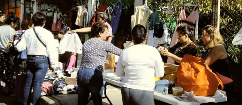 Eventos en colonias  para apoyar a las familias con ropa y alimentos 